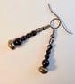 Pyrite And Black Onyx Earrings - Handmade In Devon - Image 10