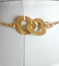 SALE - HALF PRICE -GOLD AND BLACK POLYMER CLAY NECKLACE  - FREE UK SHIPPING - Image 5
