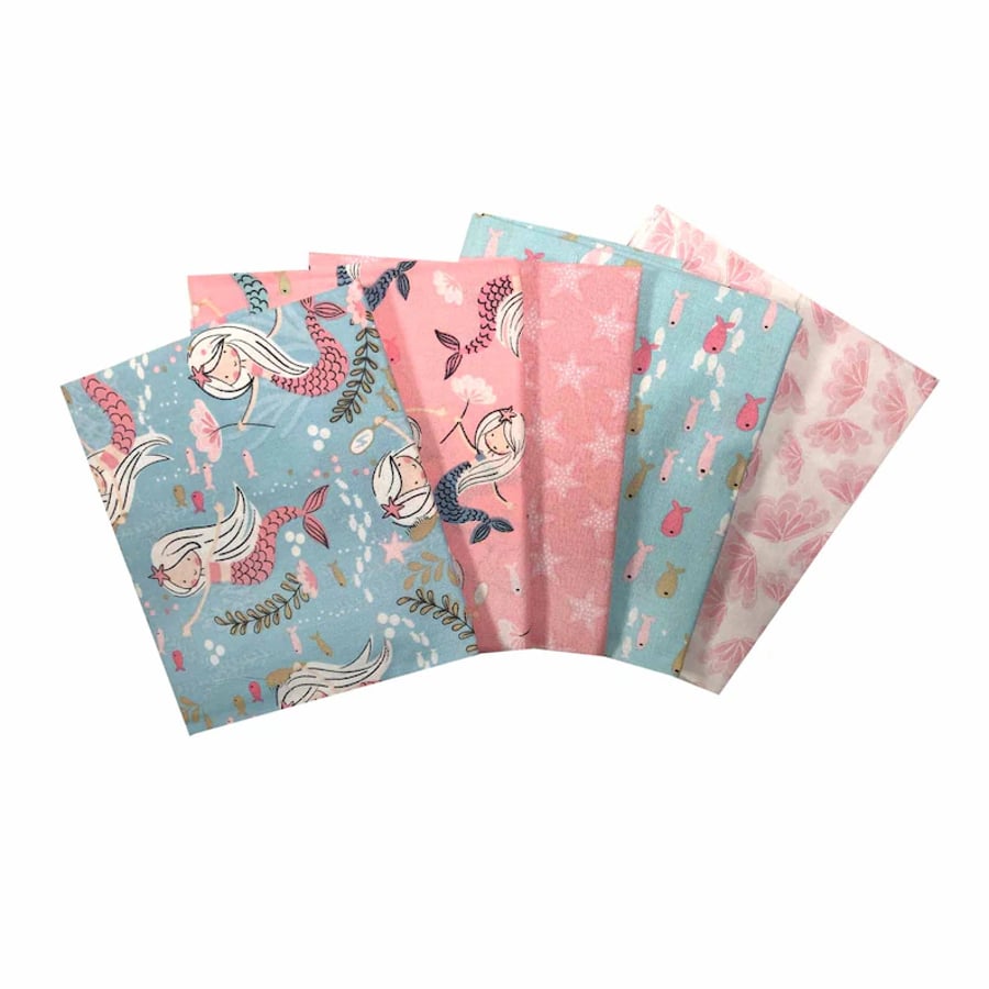 Mermaid fat quarter pack - Fabric Editions