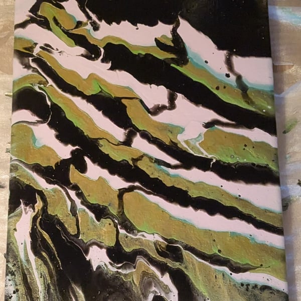 Fields of Gold Acrylic Abstract Painting