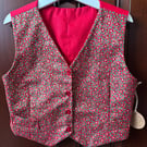 Child's Tiny Holly Leaves Waistcoat