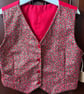 Child's Tiny Holly Leaves Waistcoat