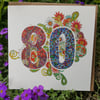 80th Birthday card