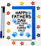 Father's Day Card From The Dog, Fathers Day Card From The Cat, Furry Child - Image 1