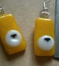 Fused glass Sheepy Earrings - Image 5