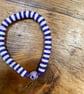Purple Stripy Bracelet (532)