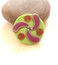 Celtic Triskel Brooch - Handmade Polymer Clay Pin Brooch - Craft Jewellery - Image 1