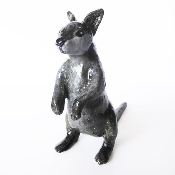 Wallaby Ceramic Sculpture - Handmade