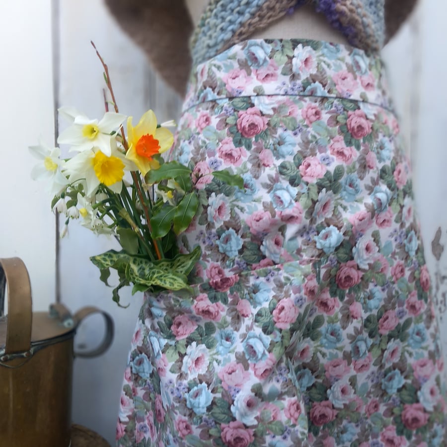 Allotment  skirts from vintage fabric one size fits all.