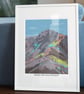 Snowdon Art Print – A3 Unframed - Image 4