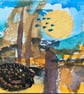 Abstract beach fish aceo  - Image 1