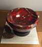 Resin & Pinecone Bowl - Cherry Red
