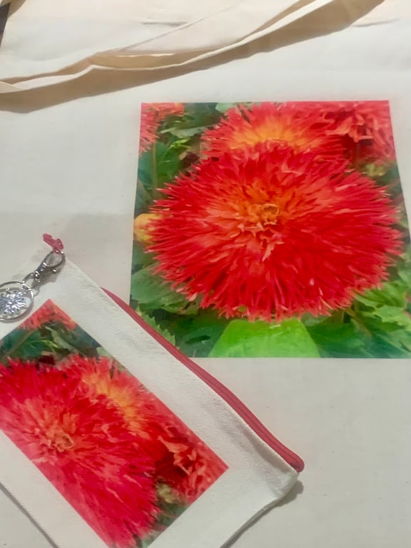 Tote Bag and Micro Bag Set with One Of  A Kind Design