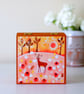 Deer Trinket Box, Brown Jewellery Box, Autumn Landscape Decorative Box - Image 1