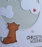 Christmas Wishes Card - Fox With Cloudy Sky - Image 6