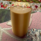 Set of 4 Gold Christmas tree pots, fused glass display stands, 6.5mm slot