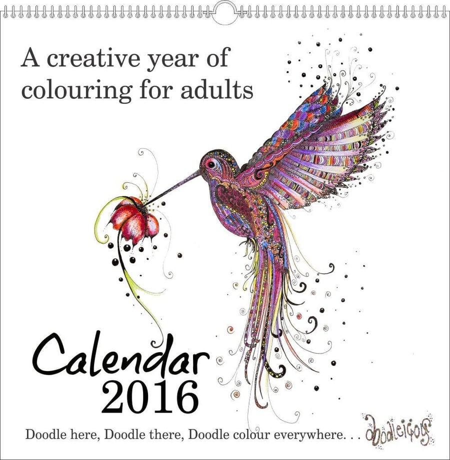 2016 Doodleicious Adult Colouring Calendar sold out! 