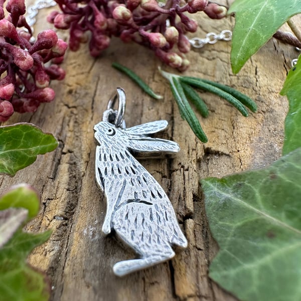 Little Medieval Hare Pendant
