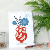 2025 Illustrated Floral Vases Desk Calendar 