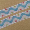 1m Printed Ribbon - Organza - 40mm - Carnival