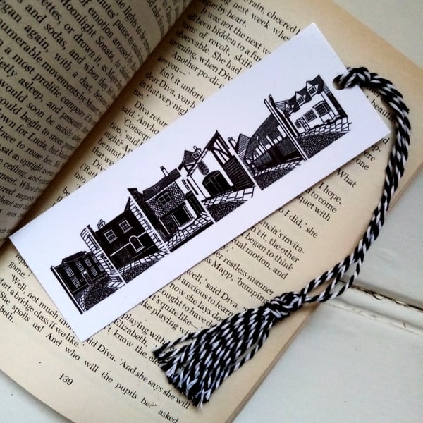 Bookmark - Literary - English Sussex Town of Rye - Mapp and Lucia - Tassel