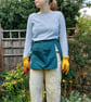 Canvas Tool Belt for Gardeners with Harvest Pouch & Secateurs Pocket - Teal Blue - Image 5