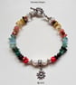 Artisan Stone Chakra Nugget & Baroque Freshwater Culture Pearl Bracelet  - Image 3