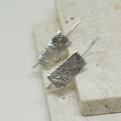 Landscape Silver Drop Earrings