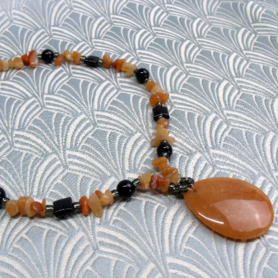 Red aventurine necklace hotsell