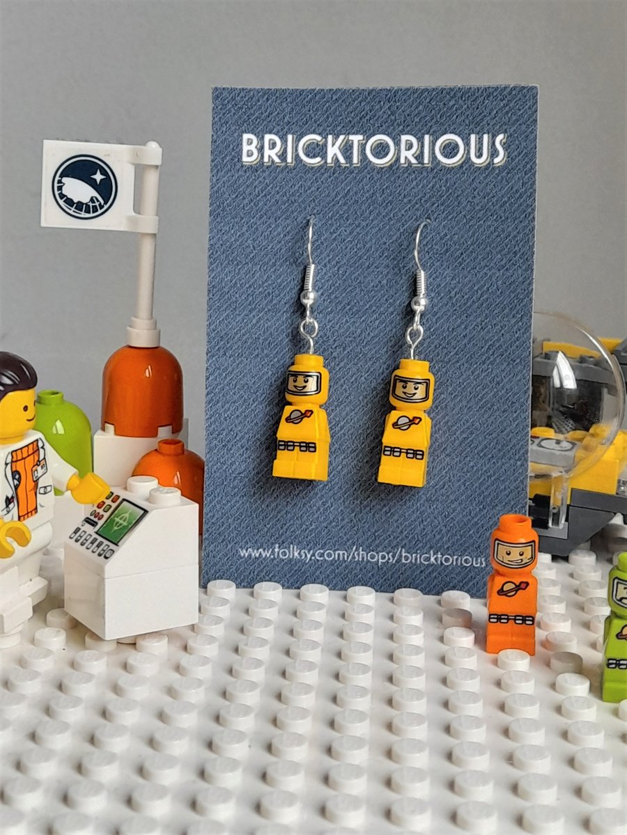 Lego Astronaut Earrings