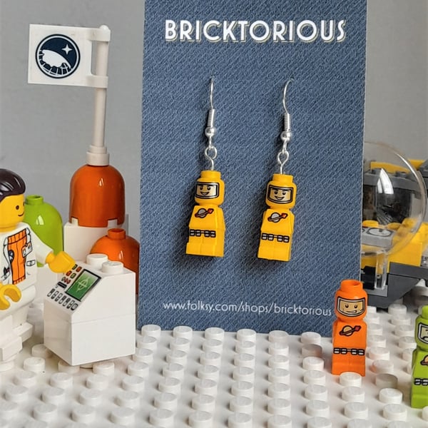 Lego Astronaut Earrings