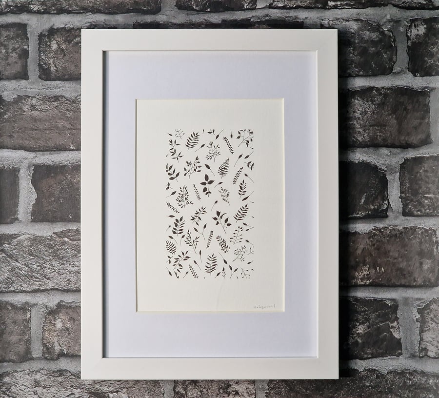 Hedgerow 1 - Original Pen Drawing