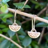 9ct gold small dangle earrings