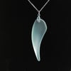 Beach glass icicle pendant