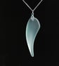Beach glass icicle pendant