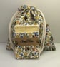 Mother day gift set, floral wash bag and eye pads. - Image 1