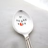 Handstamped Sugar T-ts Coffeespoon