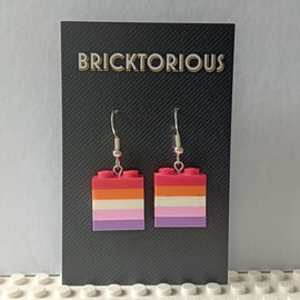 Lego LGBT Lesbian Earrings