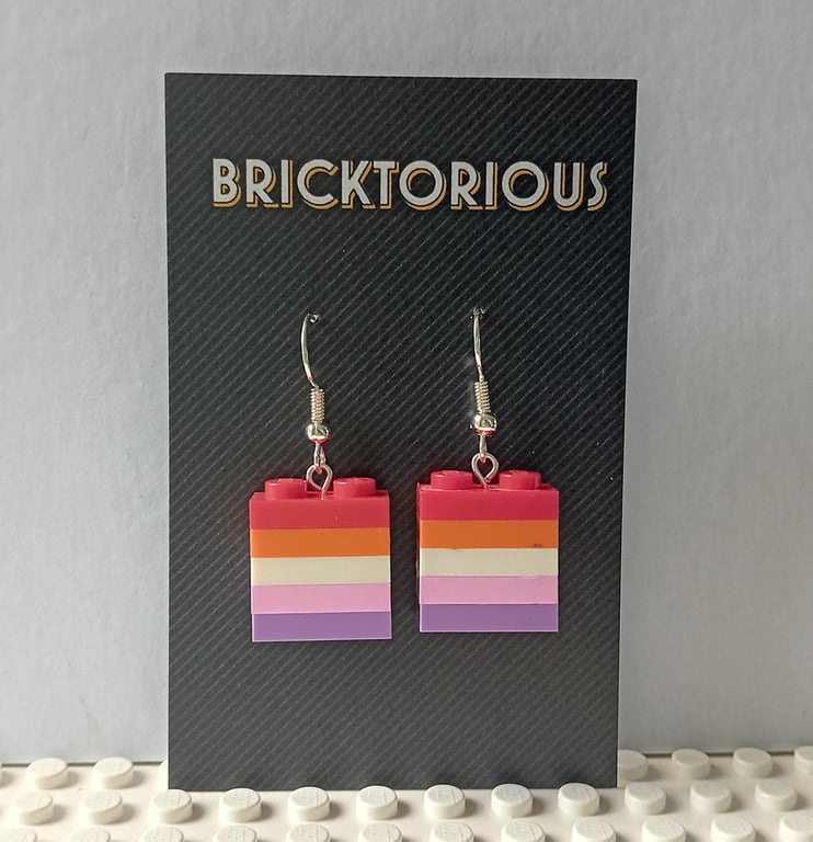 Lego LGBT Lesbian Earrings