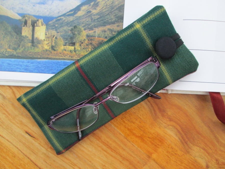 Tartan glasses case