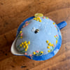 Vintage jug embroidered pincushion