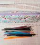 Unicorns and rainbows fabric long pencil case - Image 4