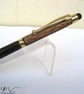 African Padouk Wood Slimline Ball Point Stylus Pen with Velvet Pouch - Image 3