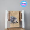 Super Seconds Festival, Hedgehog organic cotton tea towel, ex-display