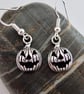 Halloween Silver Pumpkin Earrings, Trick Or Treat Jewellery,  Free UK Delivery - Image 2