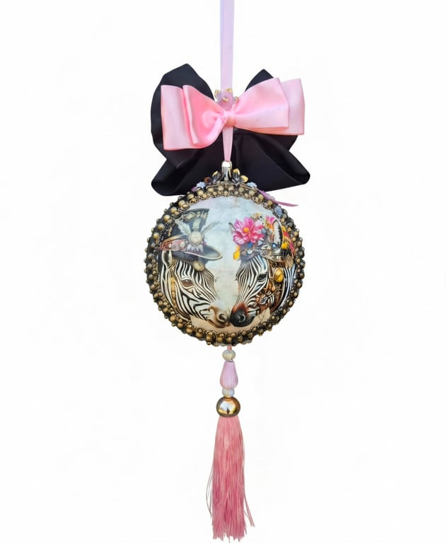 Personalised Wedding Bauble. Hand-Made Newlywed Keepsake Gift