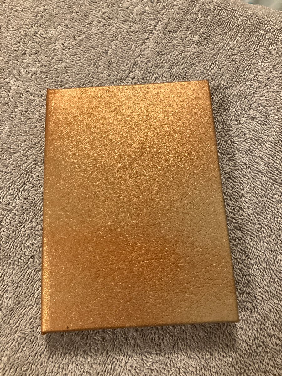 A6:  Hardcover Pearlised Copper Coloured Leatherbound Notebook - FREE SHIPPING