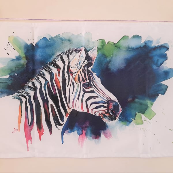 Zebra Tea Towel