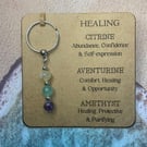 A lovely Healing gemstone keyring