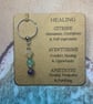 A lovely Healing gemstone keyring